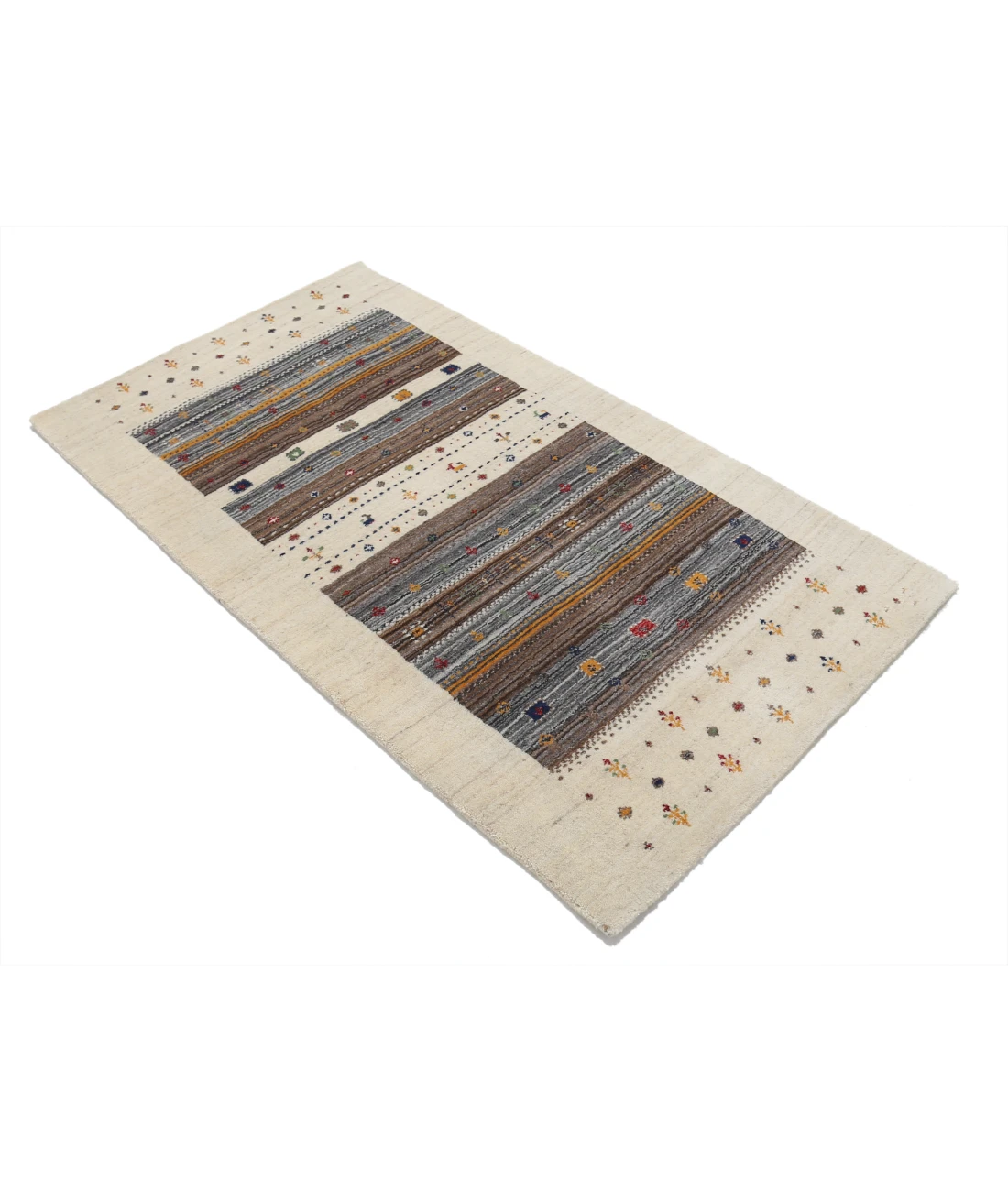 Hand Made Lori Wool Rug 3' 0" X 5' 3" 3' 0" X 5' 3" (91 X 160) / Ivory / Ivory