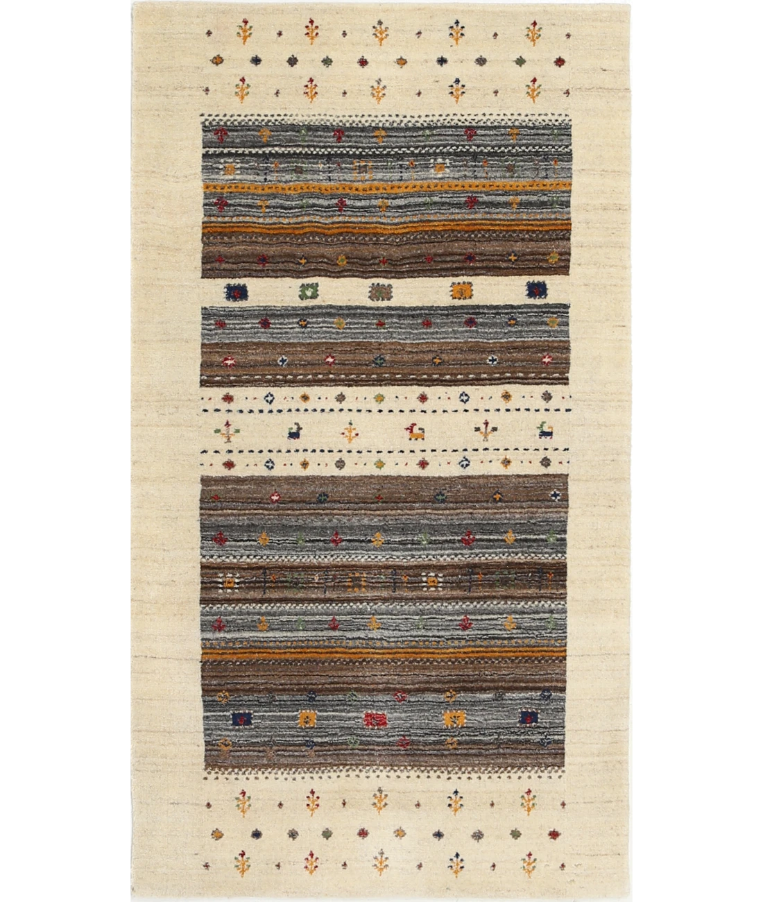 Hand Made Lori Wool Rug 3' 0" X 5' 3" 3' 0" X 5' 3" (91 X 160) / Ivory / Ivory