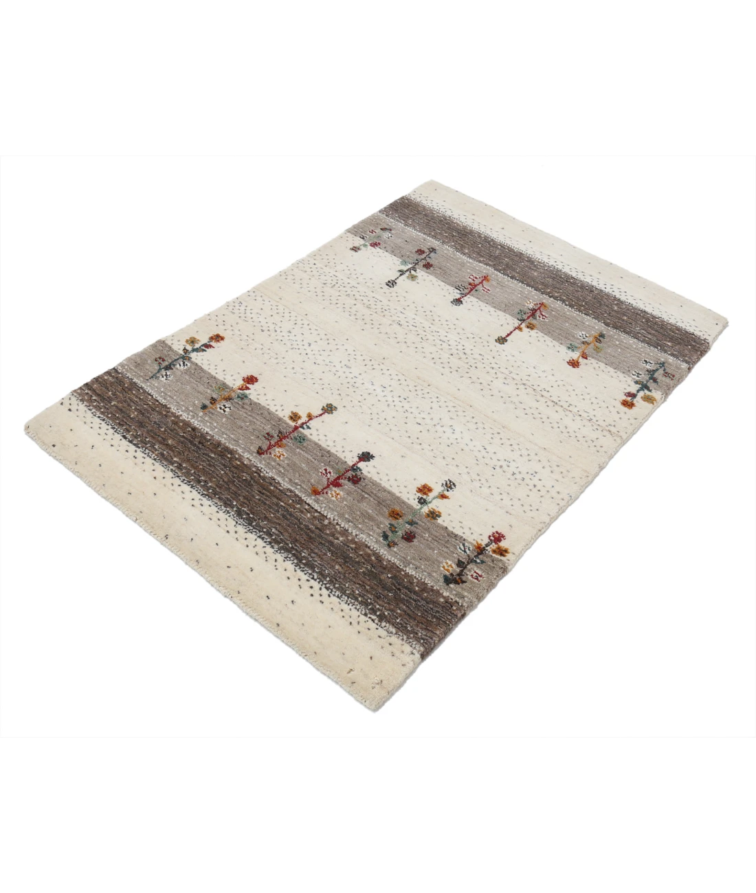 Hand Made Lori Wool Rug 2' 9" X 3' 11" 2' 9" X 3' 11" (84 X 119) / Ivory / Ivory