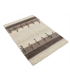 Hand Made Lori Wool Rug 2' 9" X 3' 11" 2' 9" X 3' 11" (84 X 119) / Ivory / Ivory