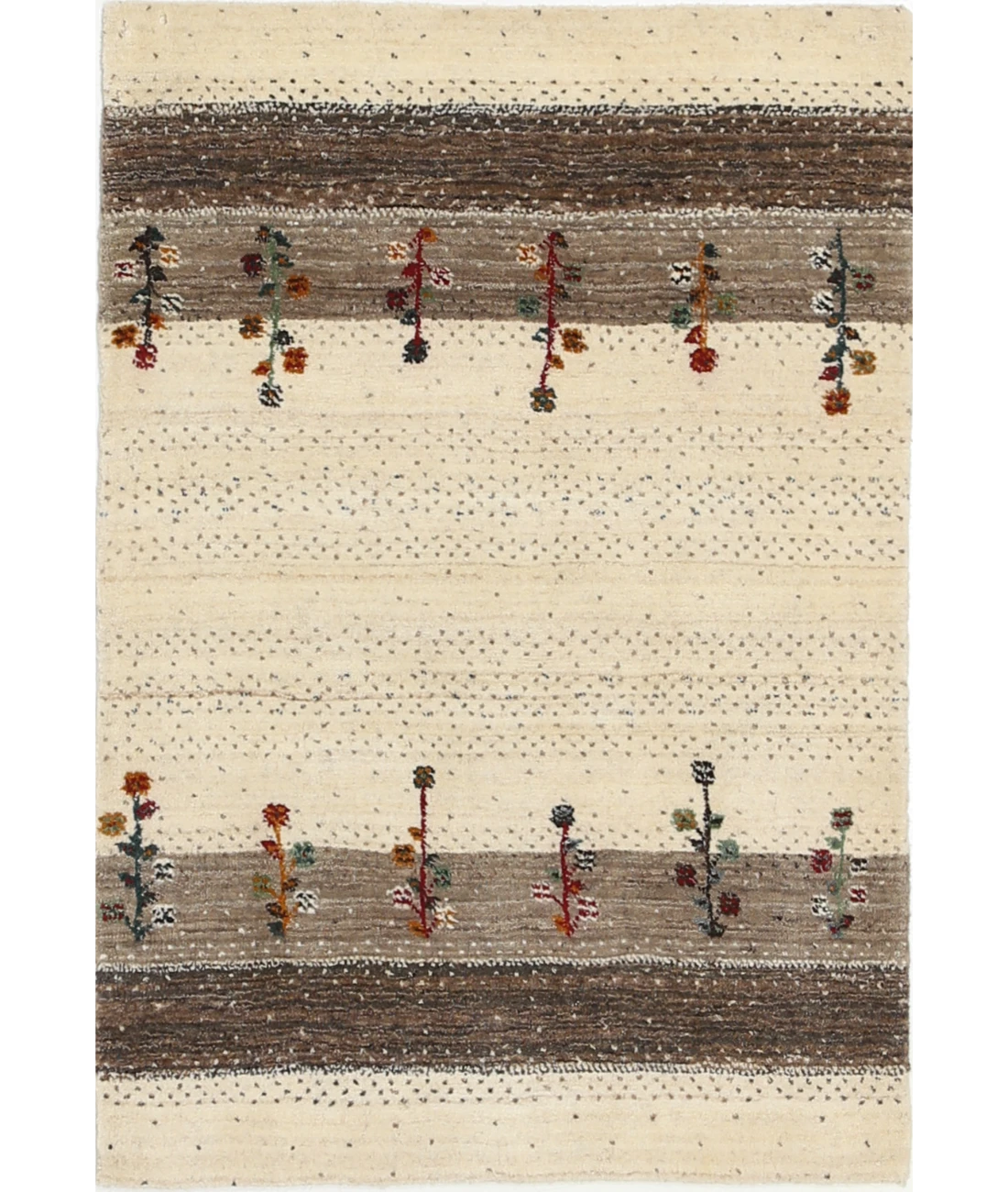 Hand Made Lori Wool Rug 2' 9" X 3' 11" 2' 9" X 3' 11" (84 X 119) / Ivory / Ivory