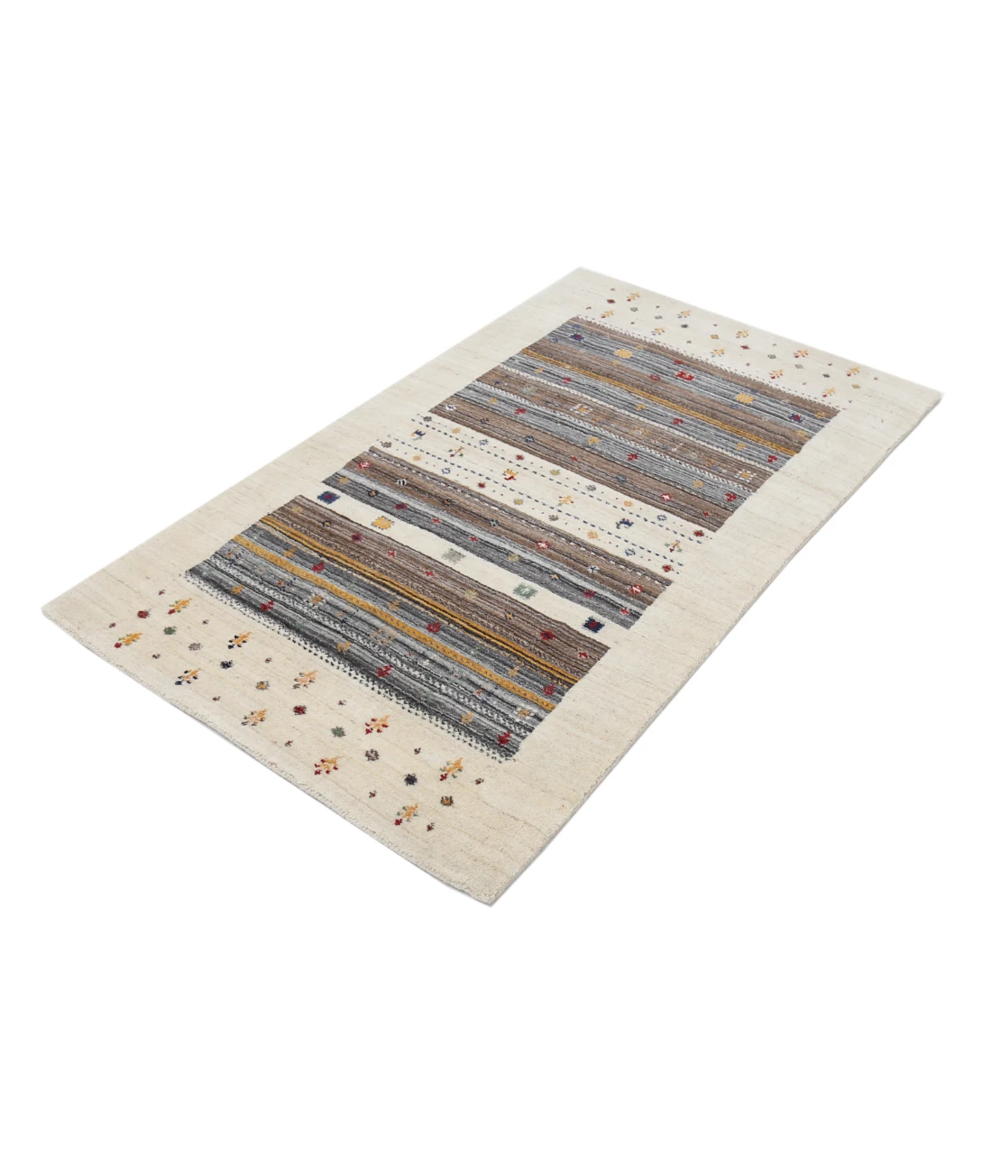 Hand Made Lori Wool Rug 3' 0" X 5' 3" 3' 0" X 5' 3" (91 X 160) / Ivory / Ivory