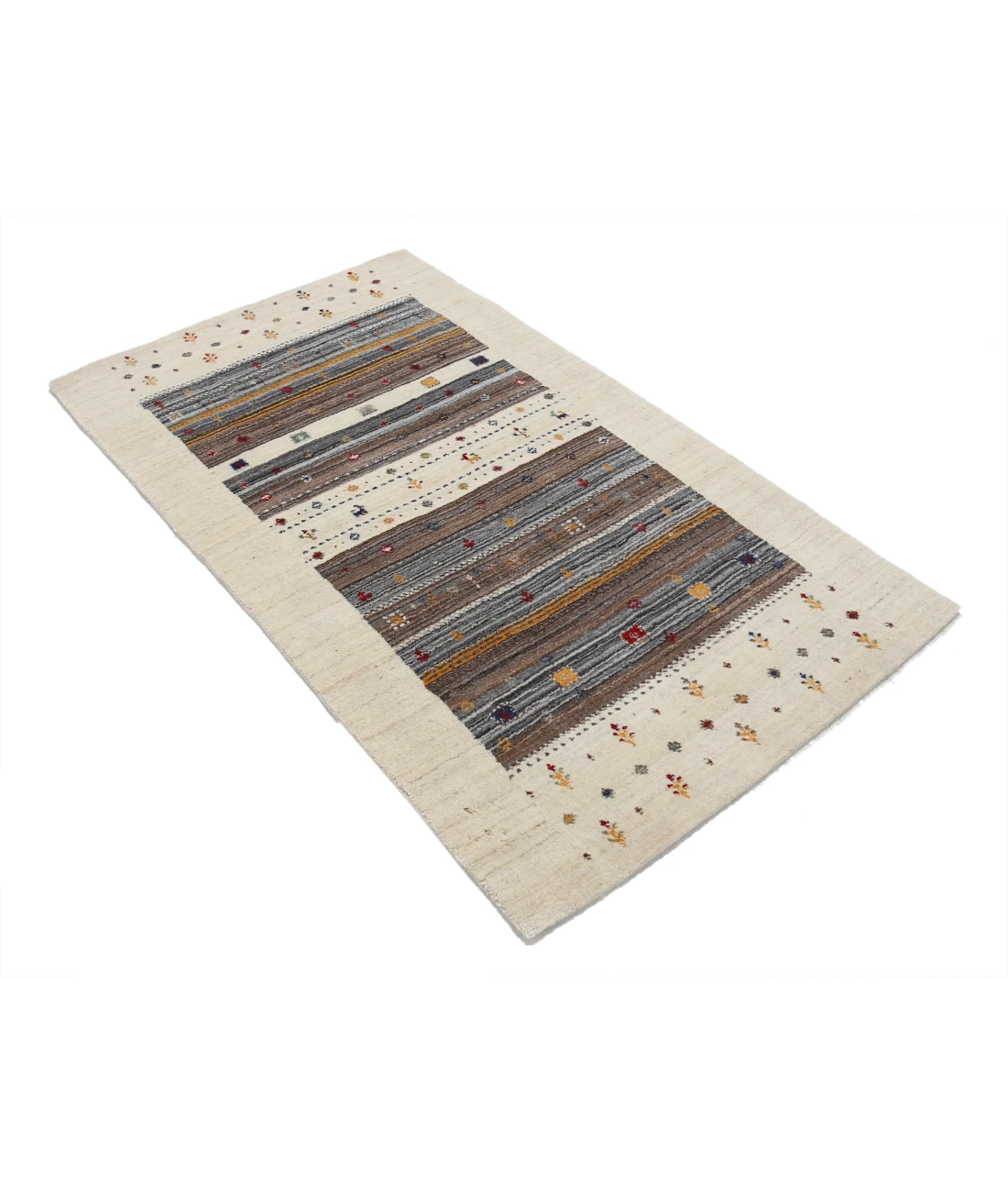 Hand Made Lori Wool Rug 3' 0" X 5' 3" 3' 0" X 5' 3" (91 X 160) / Ivory / Ivory