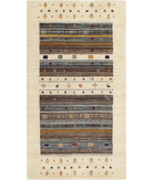 Hand Made Lori Wool Rug 2' 11" X 5' 2" 2' 11" X 5' 2" (89 X 158) / Ivory / Ivory