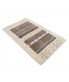 Hand Made Lori Wool Rug 3' 0" X 5' 2" 3' 0" X 5' 2" (91 X 158) / Ivory / Ivory