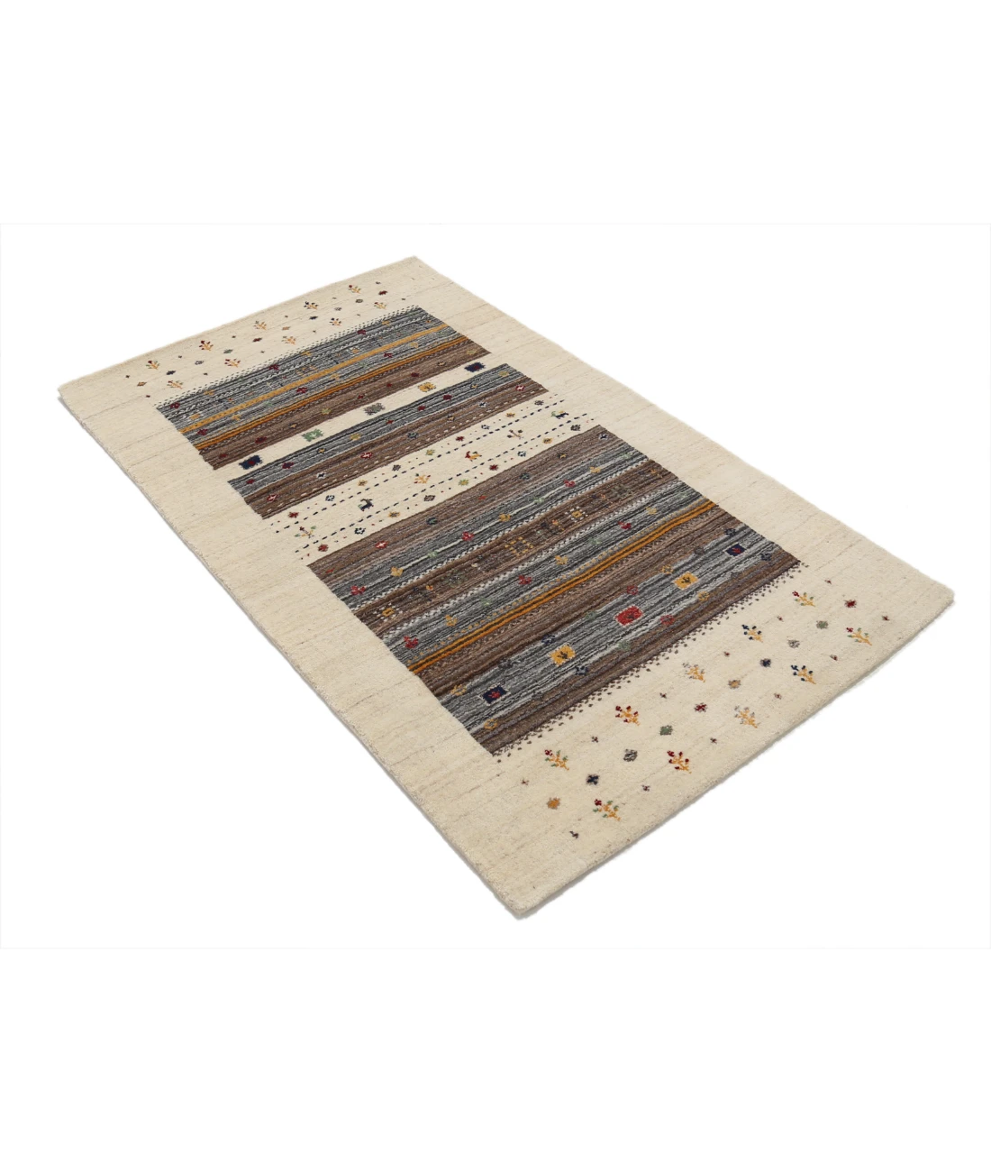 Hand Made Lori Wool Rug 3' 0" X 5' 2" 3' 0" X 5' 2" (91 X 158) / Ivory / Ivory
