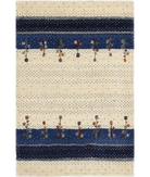 Hand Made Lori Wool Rug 2' 8" X 3' 11" 2' 8" X 3' 11" (81 X 119) / Ivory / Ivory