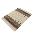 Hand Made Lori Wool Rug 2' 11" X 3' 11" 2' 11" X 3' 11" (89 X 119) / Ivory / Ivory