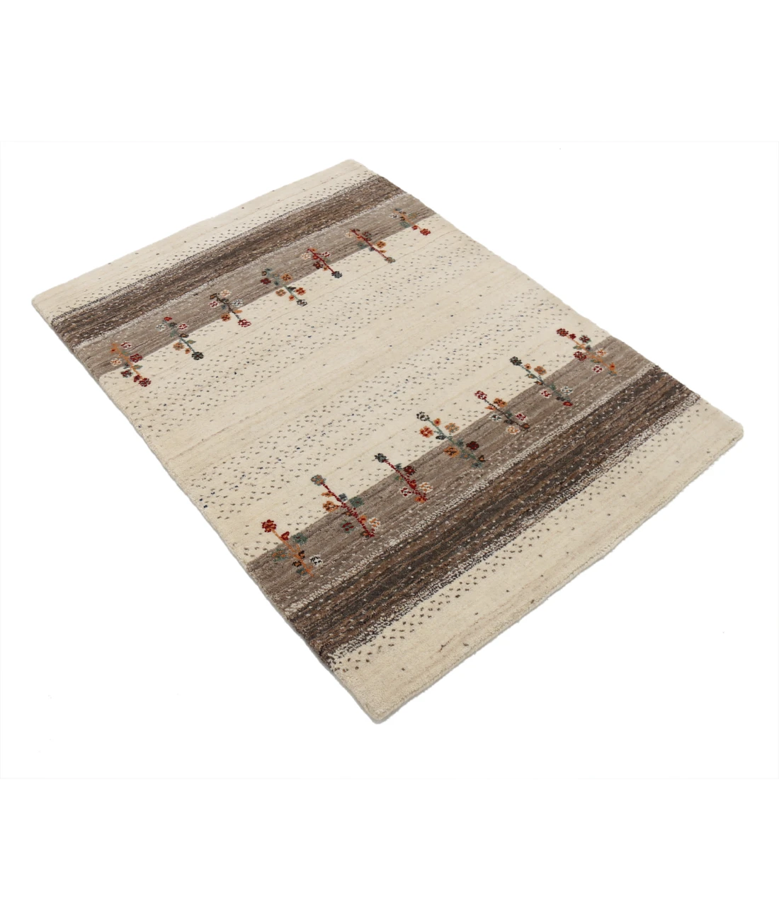 Hand Made Lori Wool Rug 2' 11" X 3' 11" 2' 11" X 3' 11" (89 X 119) / Ivory / Ivory
