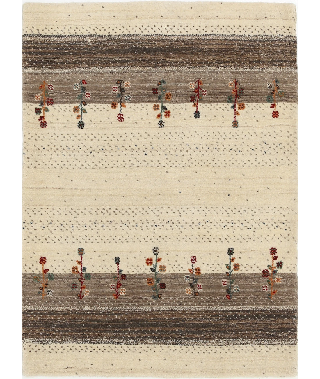 Hand Made Lori Wool Rug 2' 11" X 3' 11" 2' 11" X 3' 11" (89 X 119) / Ivory / Ivory