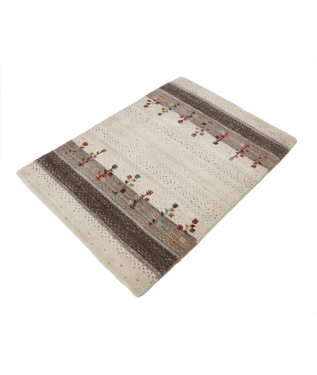 Hand Made Lori Wool Rug 2' 9" X 4' 0" 2' 9" X 4' 0" (84 X 122) / Ivory / Ivory
