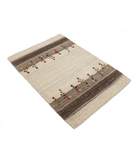 Hand Made Lori Wool Rug 2' 9" X 4' 0" 2' 9" X 4' 0" (84 X 122) / Ivory / Ivory