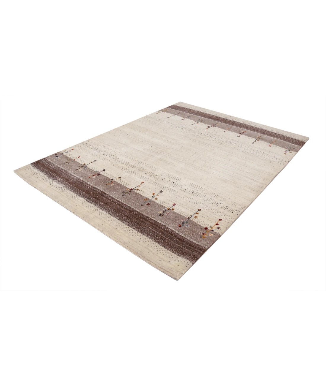 Hand Made Lori Wool Rug 5' 10" X 7' 10" 5' 10" X 7' 10" (178 X 239) / Ivory / Ivory