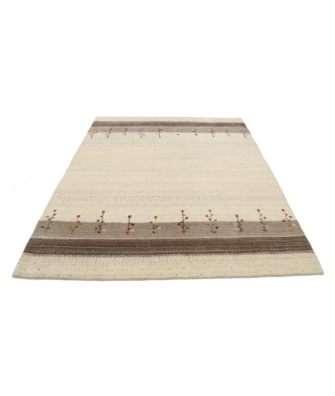 Hand Made Lori Wool Rug 5' 10" X 7' 10" 5' 10" X 7' 10" (178 X 239) / Ivory / Ivory