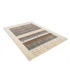 Hand Made Lori Wool Rug 5' 6" X 7' 10" 5' 6" X 7' 10" (168 X 239) / Ivory / Ivory