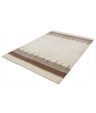 Hand Made Lori Wool Rug 5' 1" X 7' 4" 5' 1" X 7' 4" (155 X 223) / Ivory / Ivory