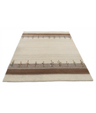 Hand Made Lori Wool Rug 5' 1" X 7' 4" 5' 1" X 7' 4" (155 X 223) / Ivory / Ivory