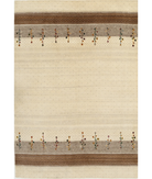 Hand Made Lori Wool Rug 5' 1" X 7' 4" 5' 1" X 7' 4" (155 X 223) / Ivory / Ivory