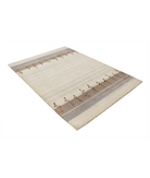 Hand Made Lori Wool Rug 4' 7" X 6' 6" 4' 7" X 6' 6" (140 X 198) / Ivory / Ivory