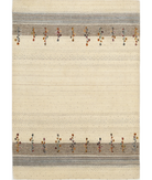 Hand Made Lori Wool Rug 4' 7" X 6' 6" 4' 7" X 6' 6" (140 X 198) / Ivory / Ivory