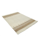 Hand Made Lori Wool Rug 5' 0" X 7' 3" 5' 0" X 7' 3" (152 X 221) / Ivory / Ivory