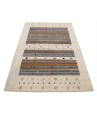 Hand Made Lori Wool Rug 3' 11" X 5' 8" 3' 11" X 5' 8" (119 X 173) / Ivory / Ivory