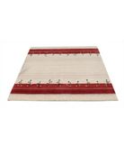 Hand Made Lori Wool Rug 4' 5" X 6' 2" 4' 5" X 6' 2" (135 X 188) / Ivory / Ivory