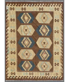 Hand Woven Maimana Kilim Wool Kilim Rug - 4'11'' x 6'6'' 4' 11" X 6' 6" ( 150 X 198 ) / Multi / Multi