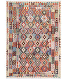 Maimana-Kilim 8'0'' X 11'4'' Hand-Knotted Wool Kilim 8'0'' x 11'4'' (240 X 340) / Multi / Multi