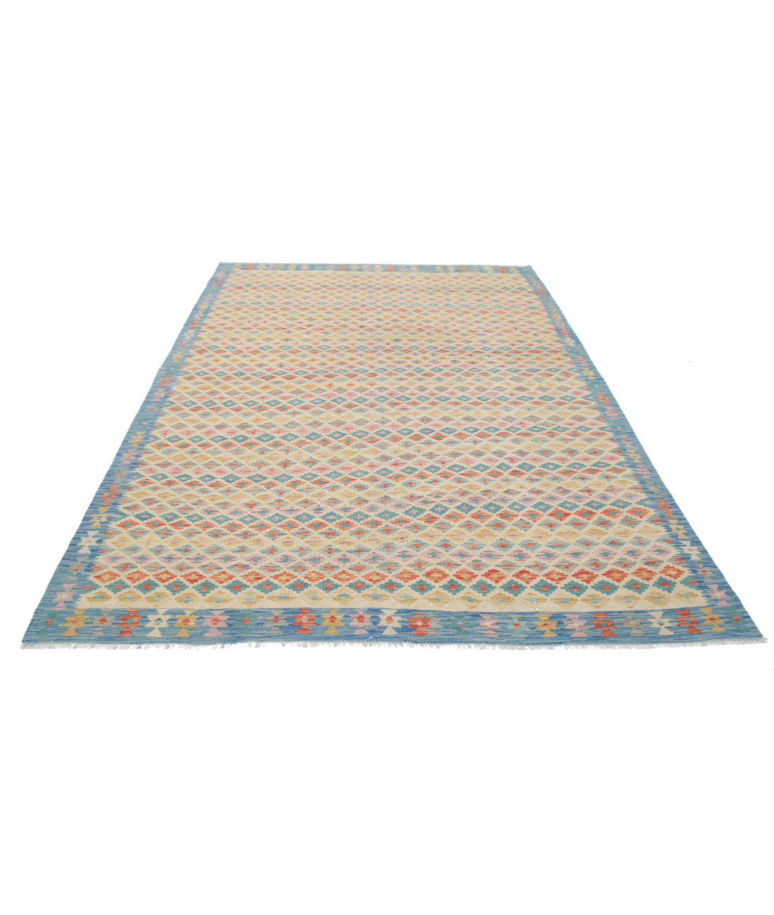 Maimana-Kilim 6'8'' X 10'0'' Hand-Knotted Wool Kilim 6'8'' x 10'0'' (200 X 300) / Multi / Multi