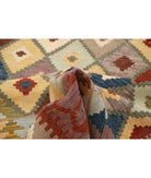 Maimana-Kilim 6'2'' X 7'11'' Hand-Knotted Wool Kilim 6'2'' x 7'11'' (185 X 238) / Multi / Multi