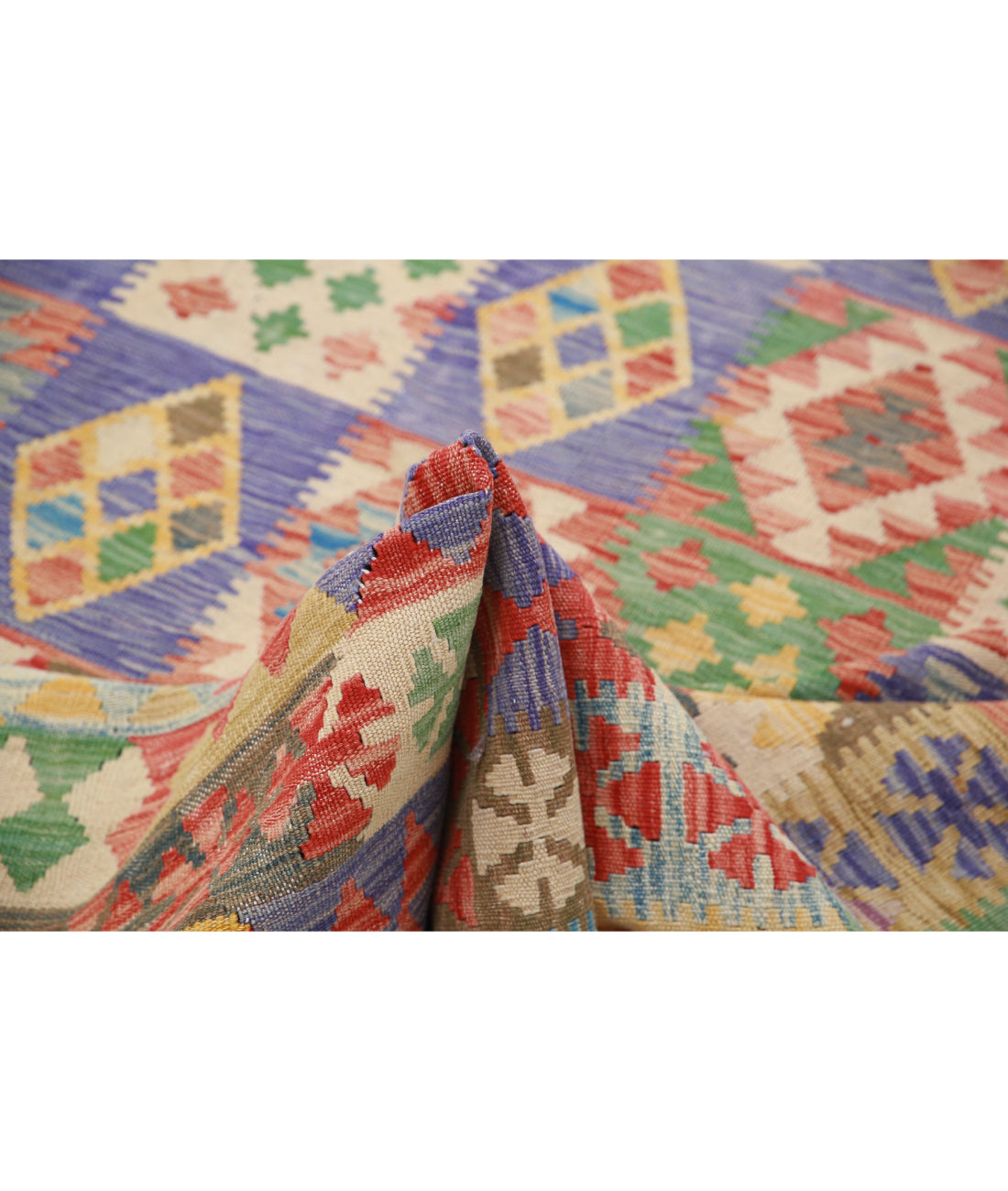 Maimana-Kilim 6'4'' X 9'2'' Hand-Knotted Wool Kilim 6'4'' x 9'2'' (190 X 275) / Multi / Multi