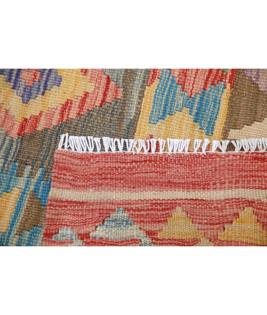 Maimana-Kilim 6'4'' X 9'2'' Hand-Knotted Wool Kilim 6'4'' x 9'2'' (190 X 275) / Multi / Multi