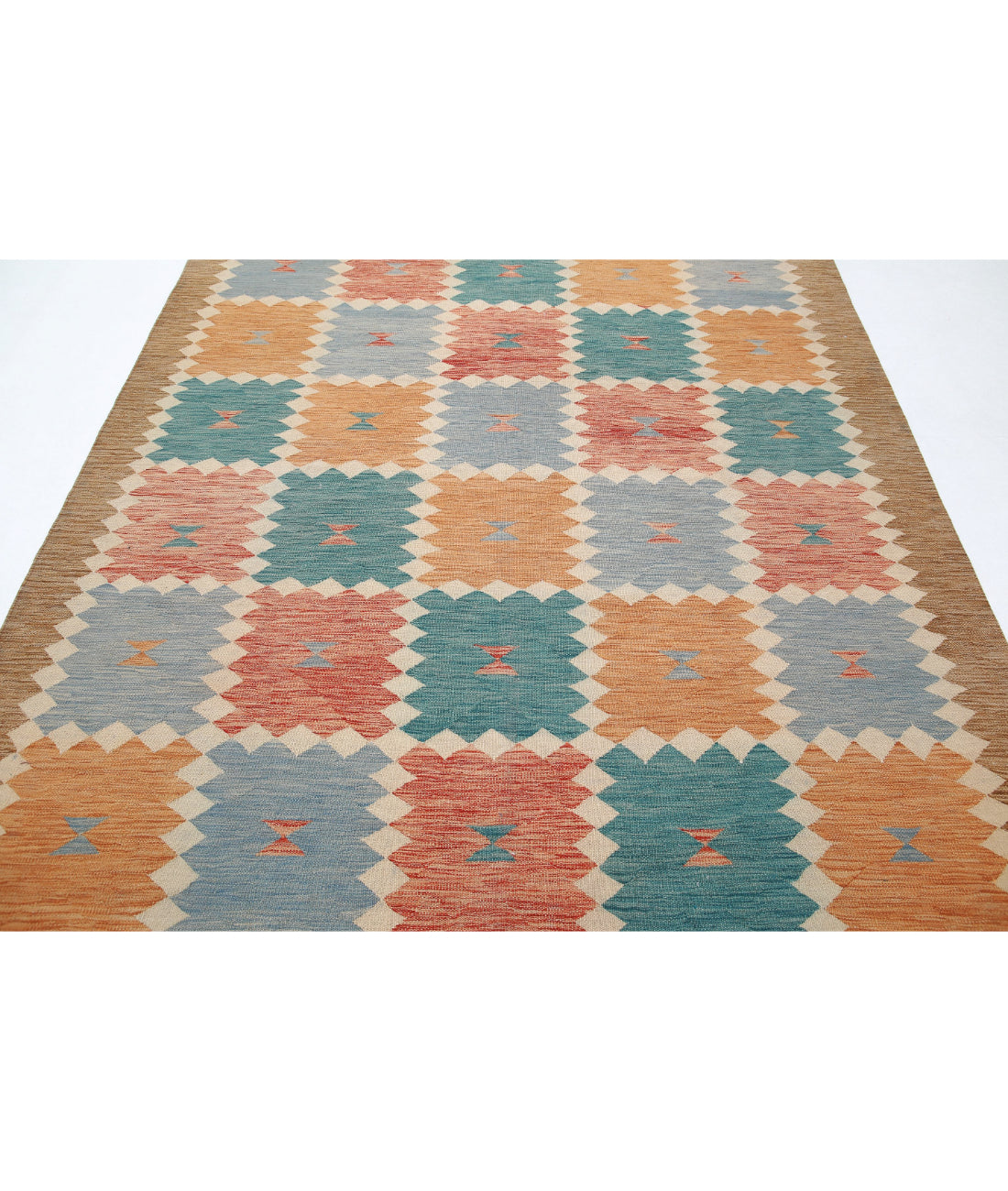 Maimana-Kilim 6'8'' X 9'10'' Hand-Knotted Wool Kilim 6'8'' x 9'10'' (200 X 295) / Multi / Multi