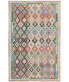 Maimana-Kilim 6'5'' X 9'10'' Hand-Knotted Wool Kilim 6'5'' x 9'10'' (193 X 295) / Multi / Multi