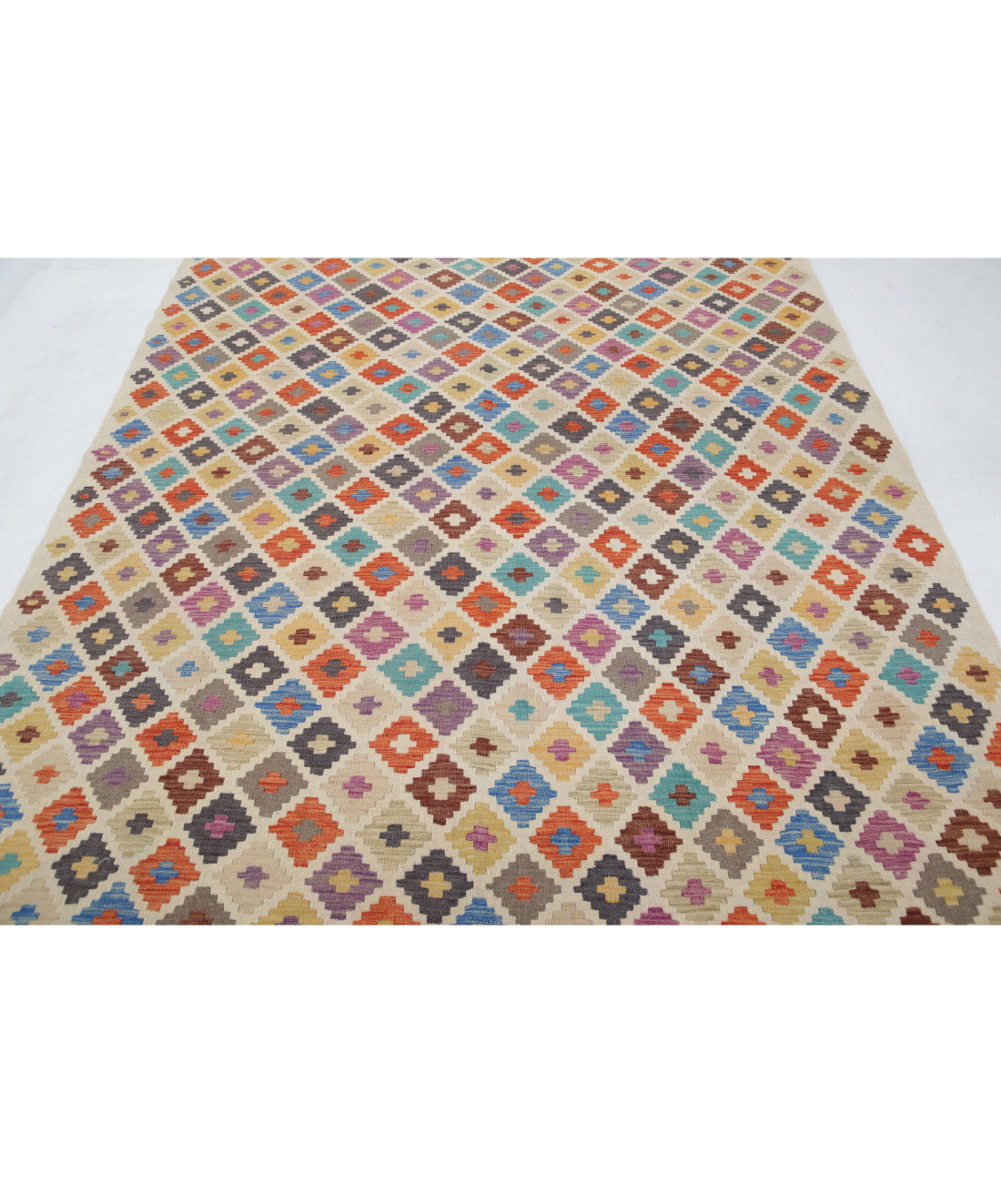 Maimana-Kilim 6'6'' X 9'10'' Hand-Knotted Wool Kilim 6'6'' x 9'10'' (195 X 295) / Multi / Multi