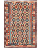 Maimana-Kilim 6'7'' X 9'9'' Hand-Knotted Wool Kilim 6'7'' x 9'9'' (198 X 293) / Multi / Multi