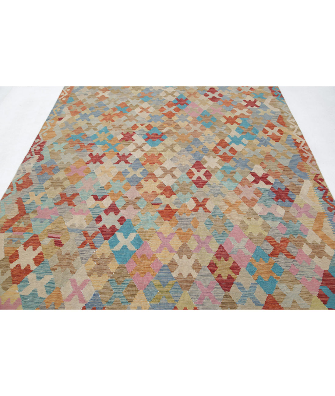 Maimana-Kilim 6'6'' X 9'5'' Hand-Knotted Wool Kilim 6'6'' x 9'5'' (195 X 283) / Multi / Multi