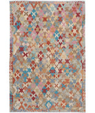 Maimana-Kilim 6'6'' X 9'5'' Hand-Knotted Wool Kilim 6'6'' x 9'5'' (195 X 283) / Multi / Multi