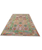 Maimana-Kilim 6'4'' X 9'9'' Hand-Knotted Wool Kilim 6'4'' x 9'9'' (190 X 293) / Brown / Brown