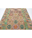 Maimana-Kilim 6'6'' X 9'8'' Hand-Knotted Wool Kilim 6'6'' x 9'8'' (195 X 290) / Brown / Multi