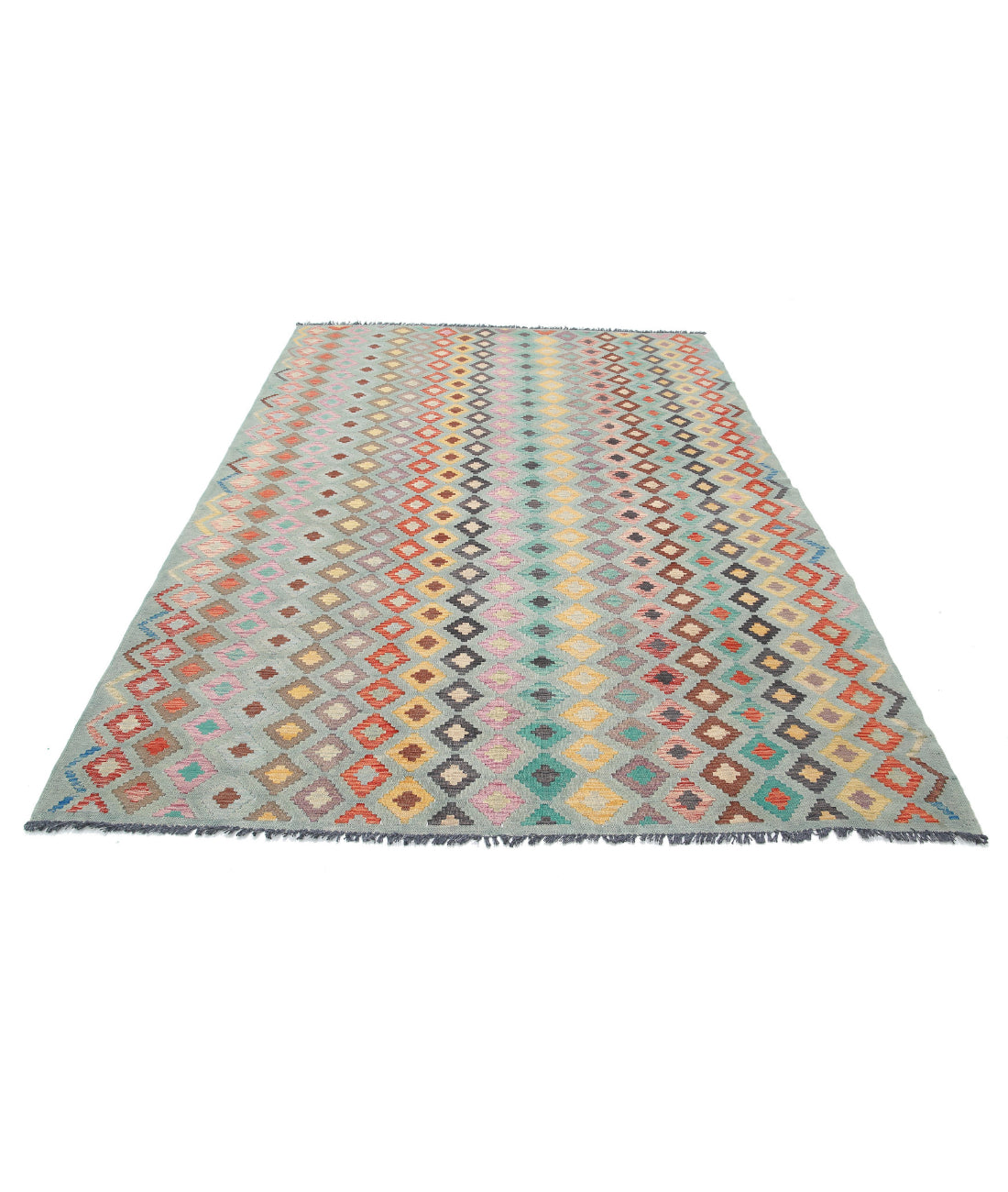 Maimana-Kilim 6'4'' X 9'6'' Hand-Knotted Wool Kilim 6'4'' x 9'6'' (190 X 285) / Multi / Multi