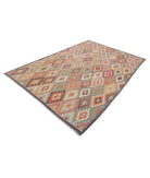 Maimana-Kilim 6'6'' X 9'6'' Hand-Knotted Wool Kilim 6'6'' x 9'6'' (195 X 285) / Multi / Multi