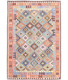 Maimana-Kilim 6'6'' X 9'7'' Hand-Knotted Wool Kilim 6'6'' x 9'7'' (195 X 288) / Multi / Multi