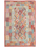 Maimana-Kilim 6'7'' X 9'9'' Hand-Knotted Wool Kilim 6'7'' x 9'9'' (198 X 293) / Multi / Multi