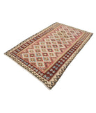 Maimana-Kilim 4'8'' X 7'9'' Hand-Knotted Wool Kilim 4'8'' x 7'9'' (140 X 233) / Red / Brown