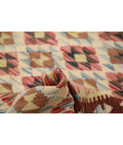 Maimana-Kilim 4'8'' X 7'9'' Hand-Knotted Wool Kilim 4'8'' x 7'9'' (140 X 233) / Red / Brown