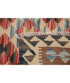 Maimana-Kilim 4'8'' X 7'9'' Hand-Knotted Wool Kilim 4'8'' x 7'9'' (140 X 233) / Red / Brown