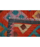 Maimana-Kilim 5'7'' X 8'2'' Hand-Knotted Wool Kilim 5'7'' x 8'2'' (168 X 245) / Red / Red