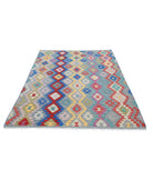 Maimana-Kilim 5'5'' X 7'8'' Hand-Knotted Wool Kilim 5'5'' x 7'8'' (163 X 230) / Multi / Multi